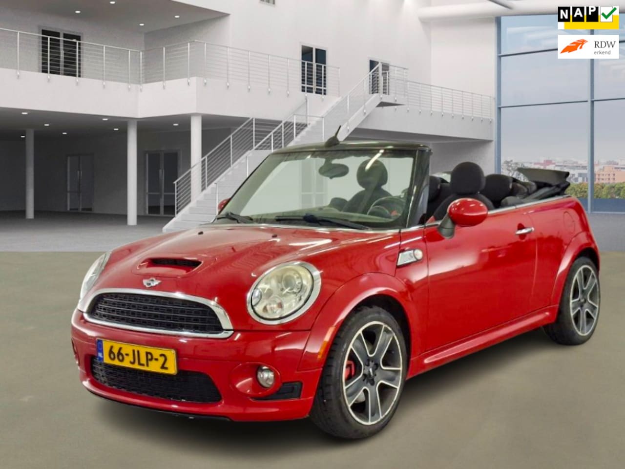 MINI Cabrio - 1.6 Cooper S Chili|AUT|XENON|NAVI|HALFLEDER|PDC - AutoWereld.nl