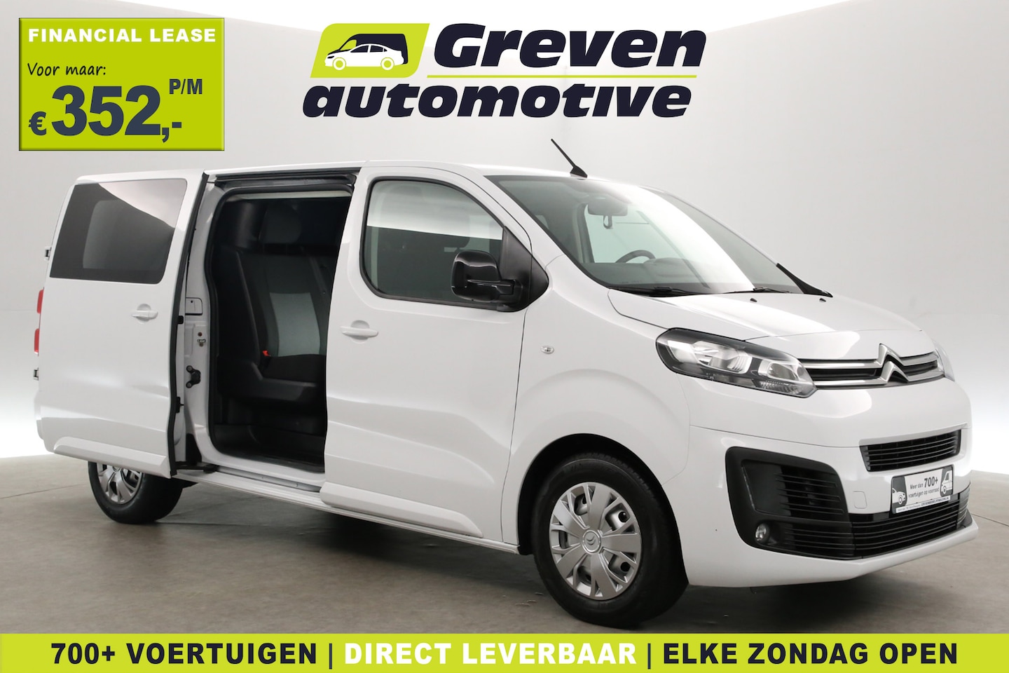 Peugeot Expert - Citroën Jumpy 2.0 BlueHDI 145PK L3H1 | DC | 6 Zits | Airco | Cruise | Trekhaak | Carplay - AutoWereld.nl