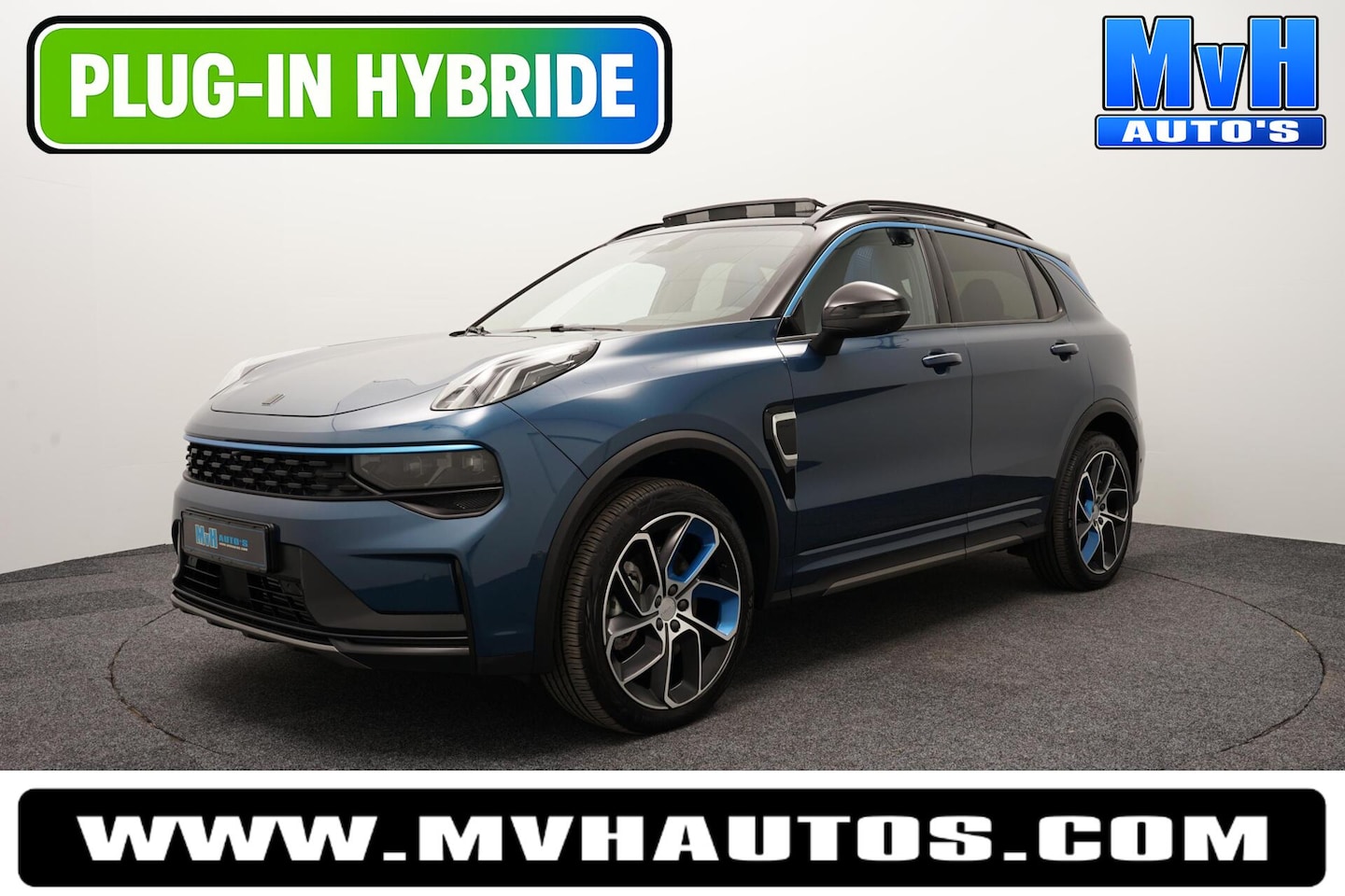 Lynk & Co 01 - 1.5 PHEV|ZWARTE.HEMEL|360ºCAM|PANO|262PK|SOH98% - AutoWereld.nl