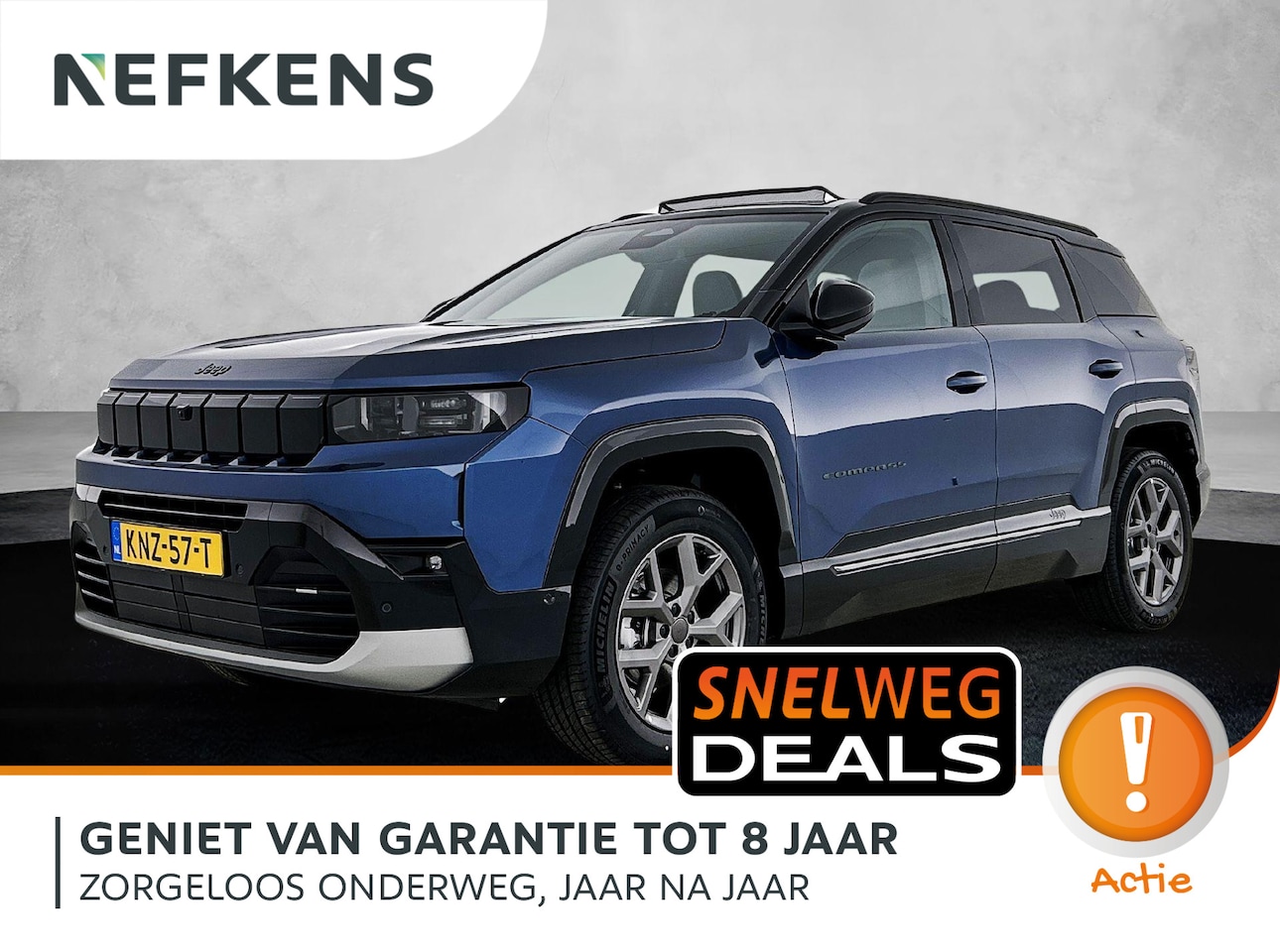 Jeep Compass - 1.2 145pk e-Hybrid Summit Automaat | Schuif-/Kanteldak | Elektrische klep | Navigatie | Ad - AutoWereld.nl