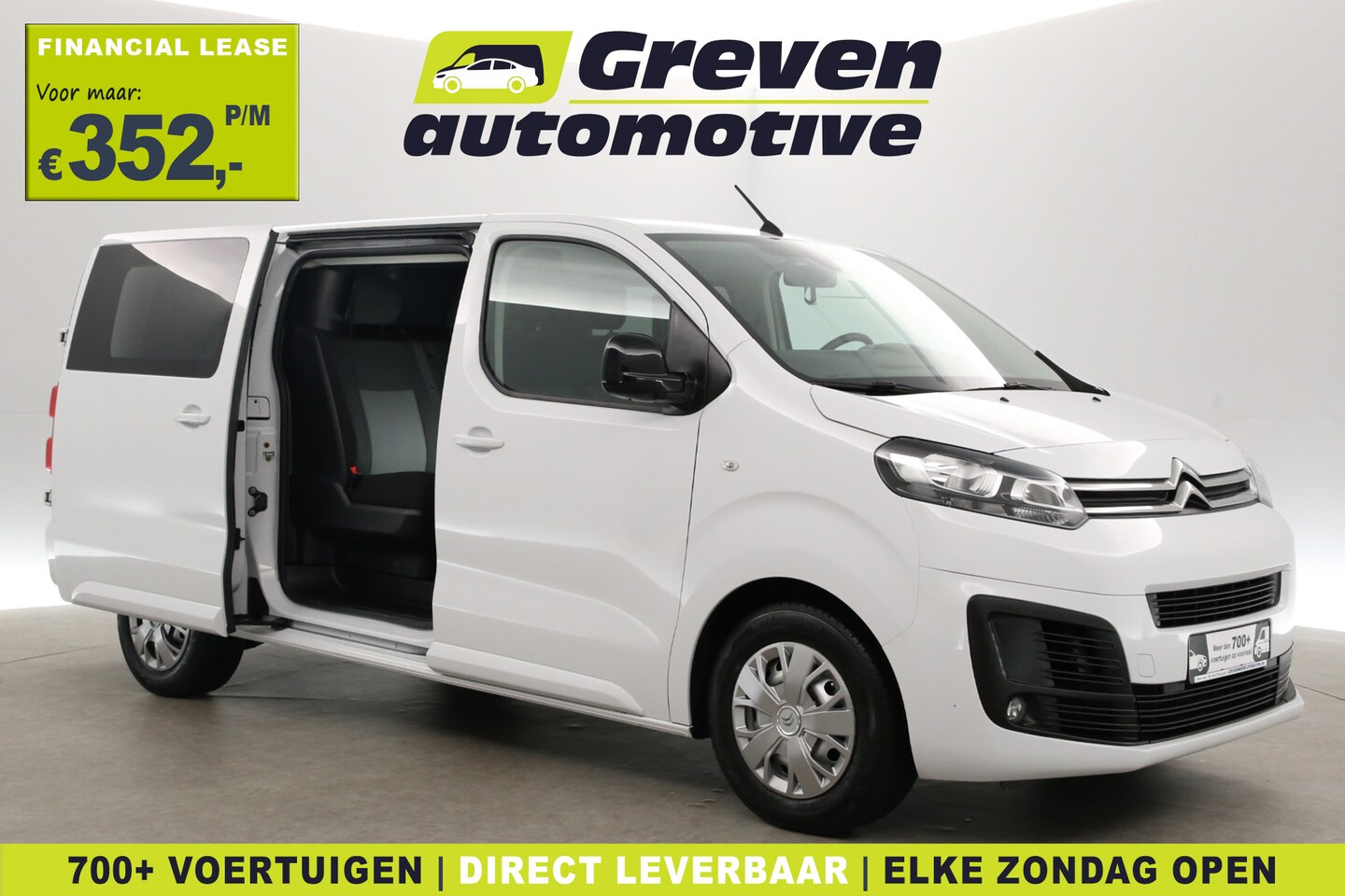Fiat Scudo - Citroën Jumpy 2.0 BlueHDI 145PK L3H1 | DC | 6 Zits |  Airco | Cruise | Trekhaak | Carplay - AutoWereld.nl