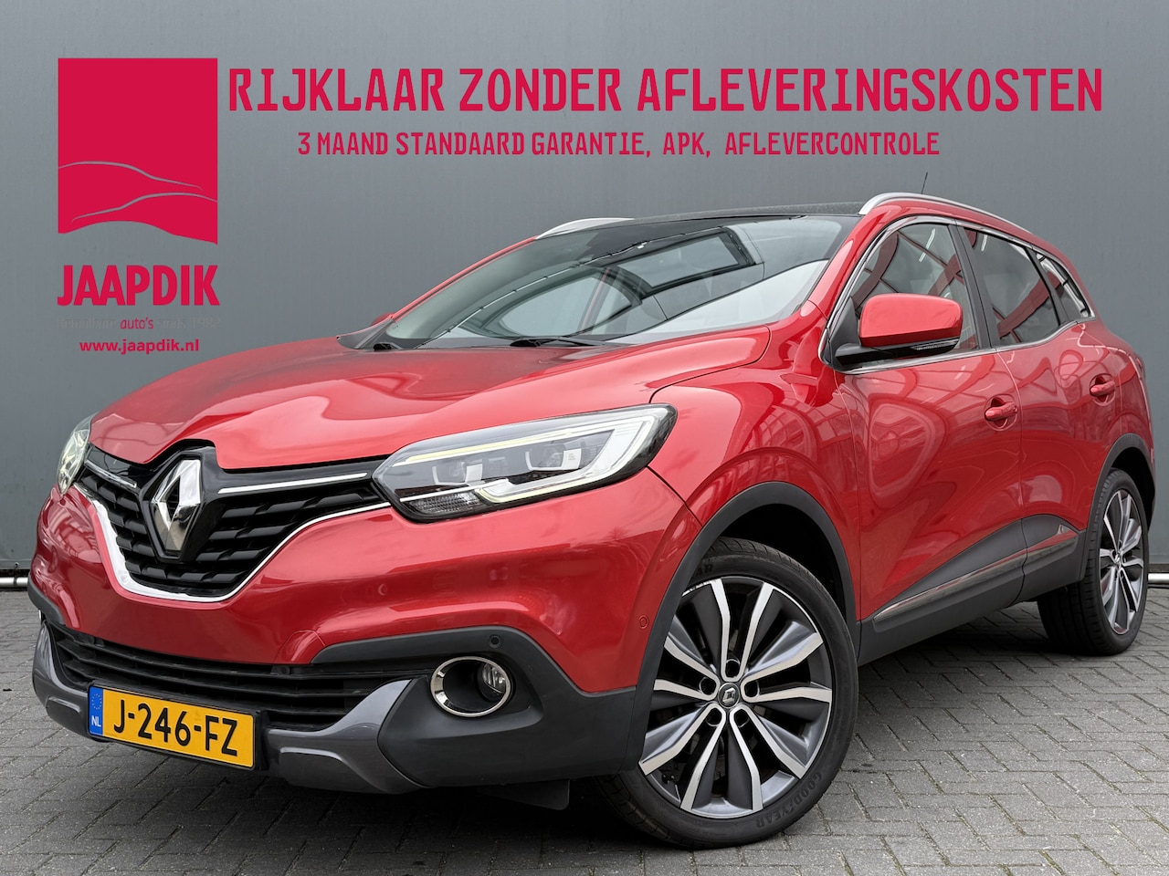 Renault Kadjar - BWJ 2016 1.2 131 PK TCe Extase AUTOMAAT LEDER | PANO | LANE ASSIST | STOELVERW. | ELKETR. - AutoWereld.nl