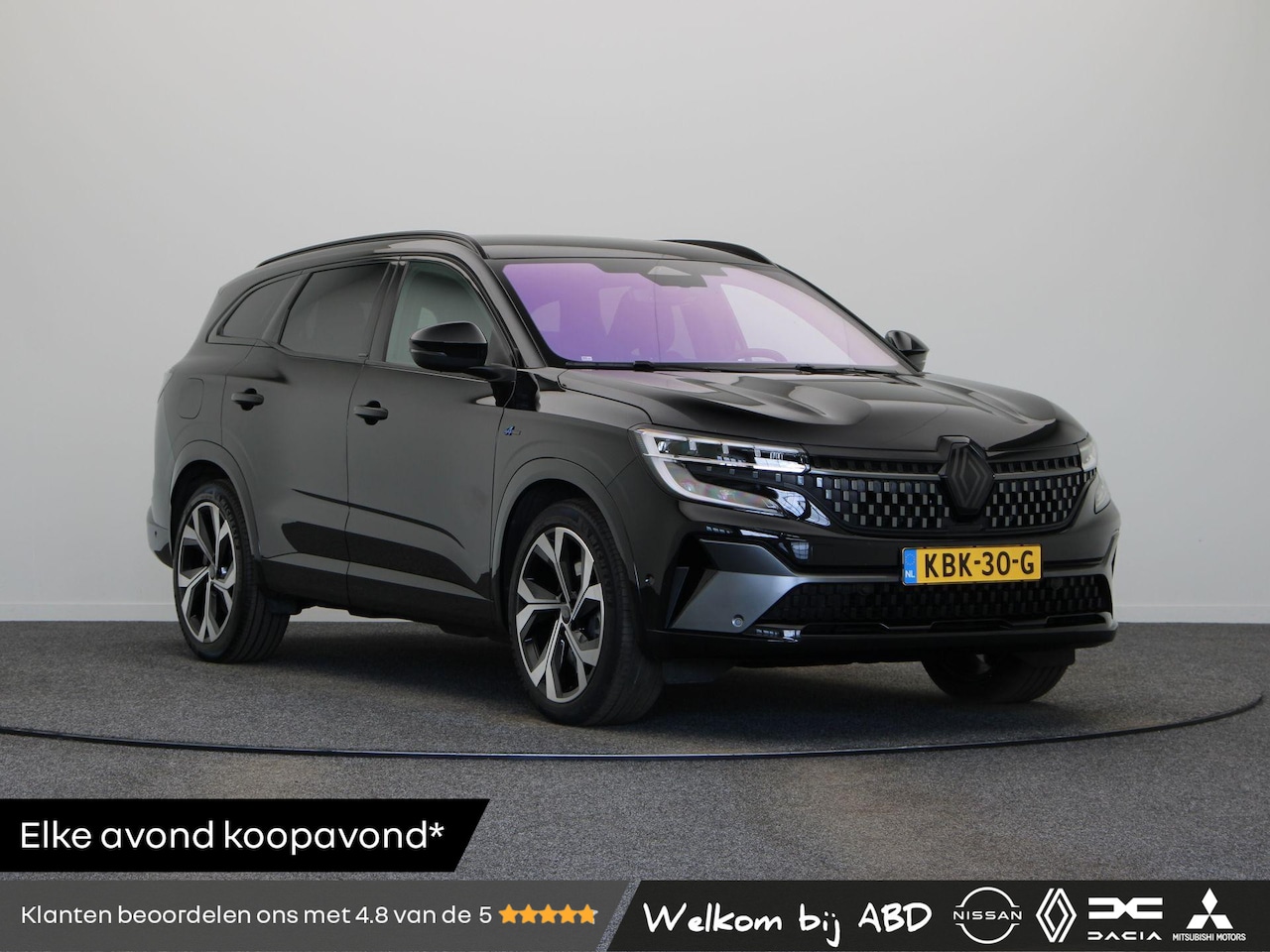 Renault Espace - E-Tech full hybrid 200pk esprit Alpine 7p. | Elektrische achterklep | 4Control | Adaptieve - AutoWereld.nl