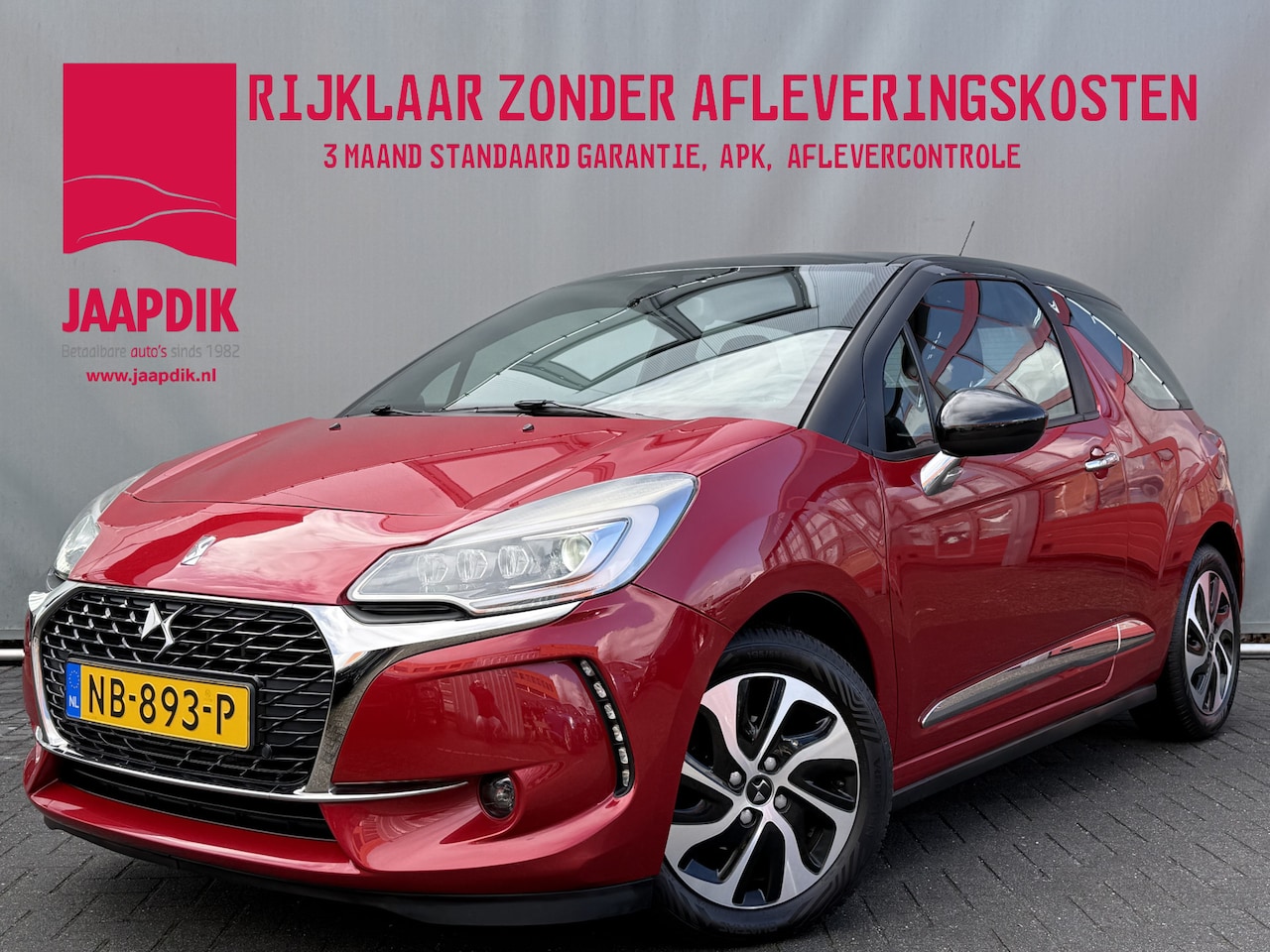 DS 3 - BWJ 2017 1.2 82PK So Chic AUTOMAAT | FULL LED | CARPLAY + ANDROID | NAVI | CLIMA | CRUISE - AutoWereld.nl