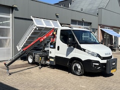 Iveco Daily - 50C17 Maxilift 150 Laadkraan 3 zijden Kipper 3-Persoons Open laadbak Pick-up PTO Airco Nid