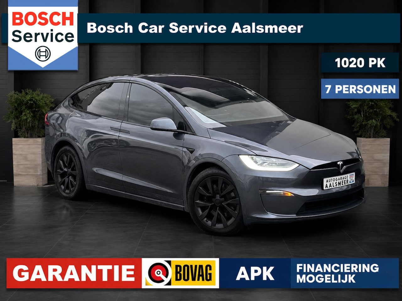 Tesla Model X - Base AWD 7 personen 100 KWH / NAVI / FULL / INRUIL MOGELIJK / - AutoWereld.nl