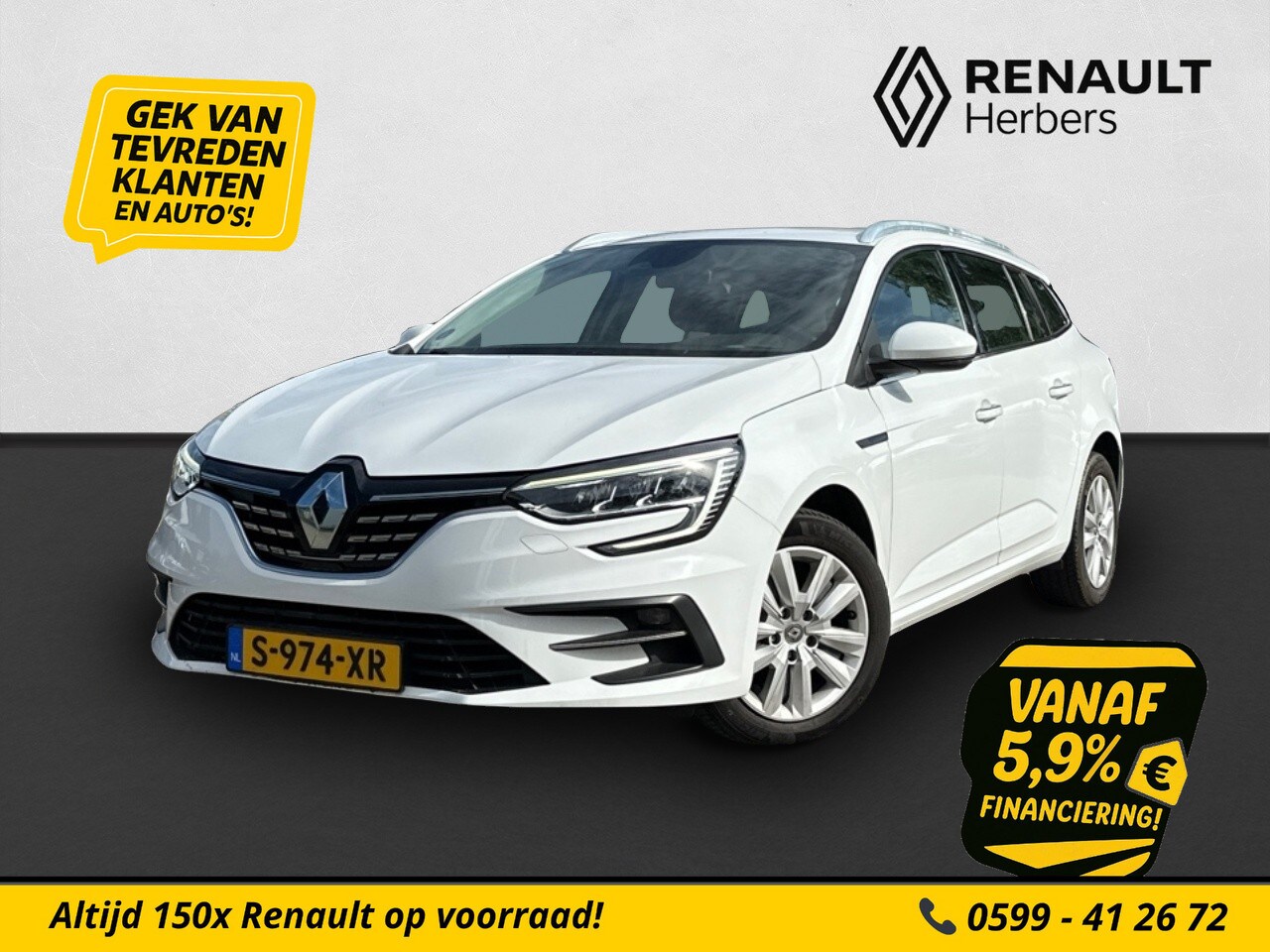 Renault Mégane Estate - 1.3 TCe Business Zen ECC / NAVI / STOELVERWARMING / CAMERA - AutoWereld.nl