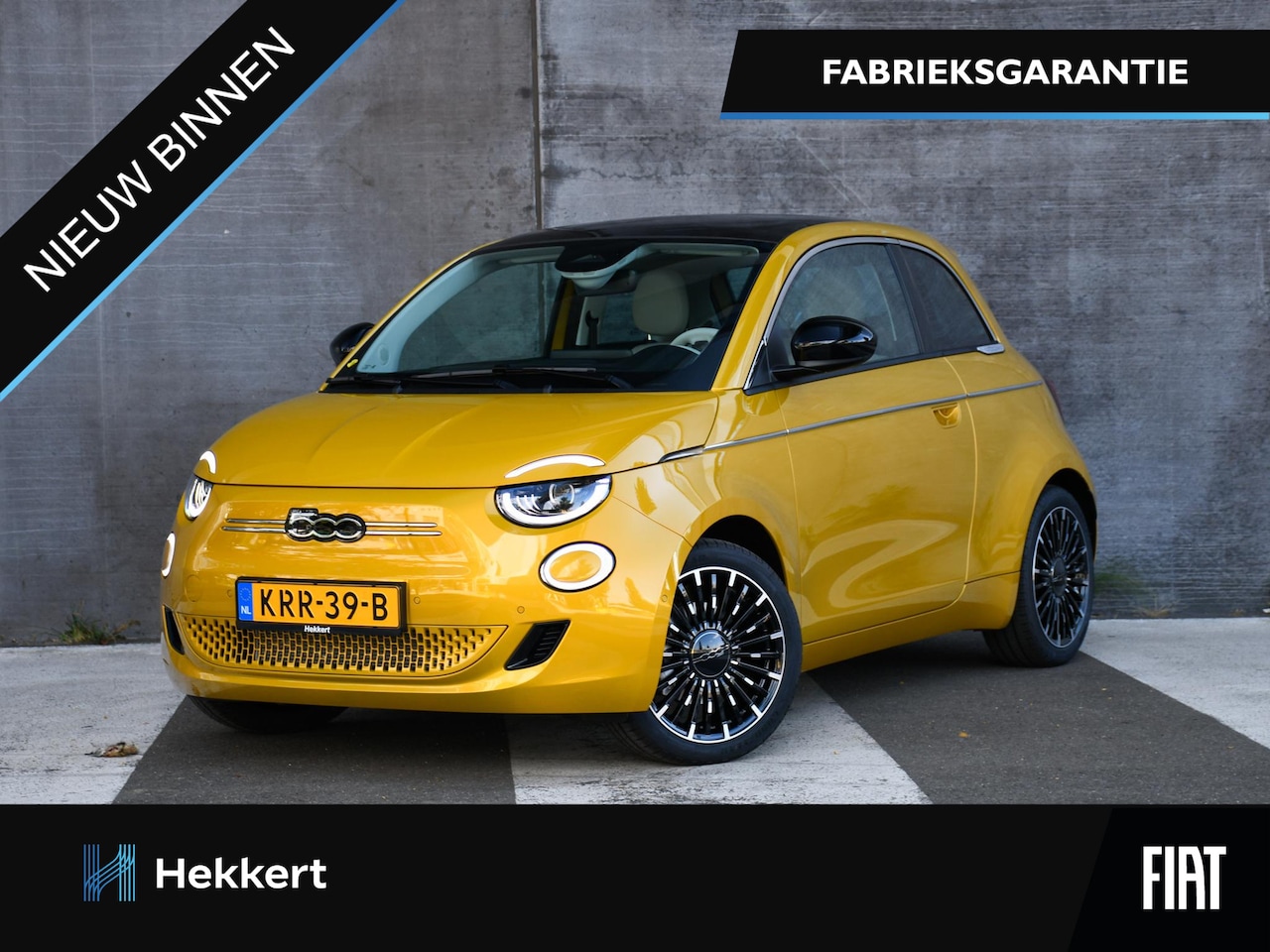 Fiat 500 - La Prima 42 kWh 118pk Automaat PANO | JBL SOUND | CAMERA | KEYLESS | LEDER | ADAPT. CC | D - AutoWereld.nl