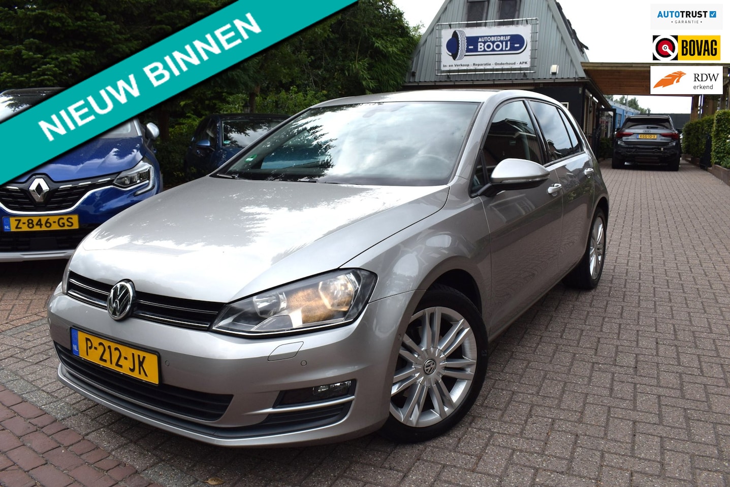 Volkswagen Golf - 1.2 TSI Highline NAVI/AIRCO-ECC/TREKH/BLUETOOTH/PDC V+A/LEDER/6 BAK/LMW 17 INCH/STOEL VERW - AutoWereld.nl