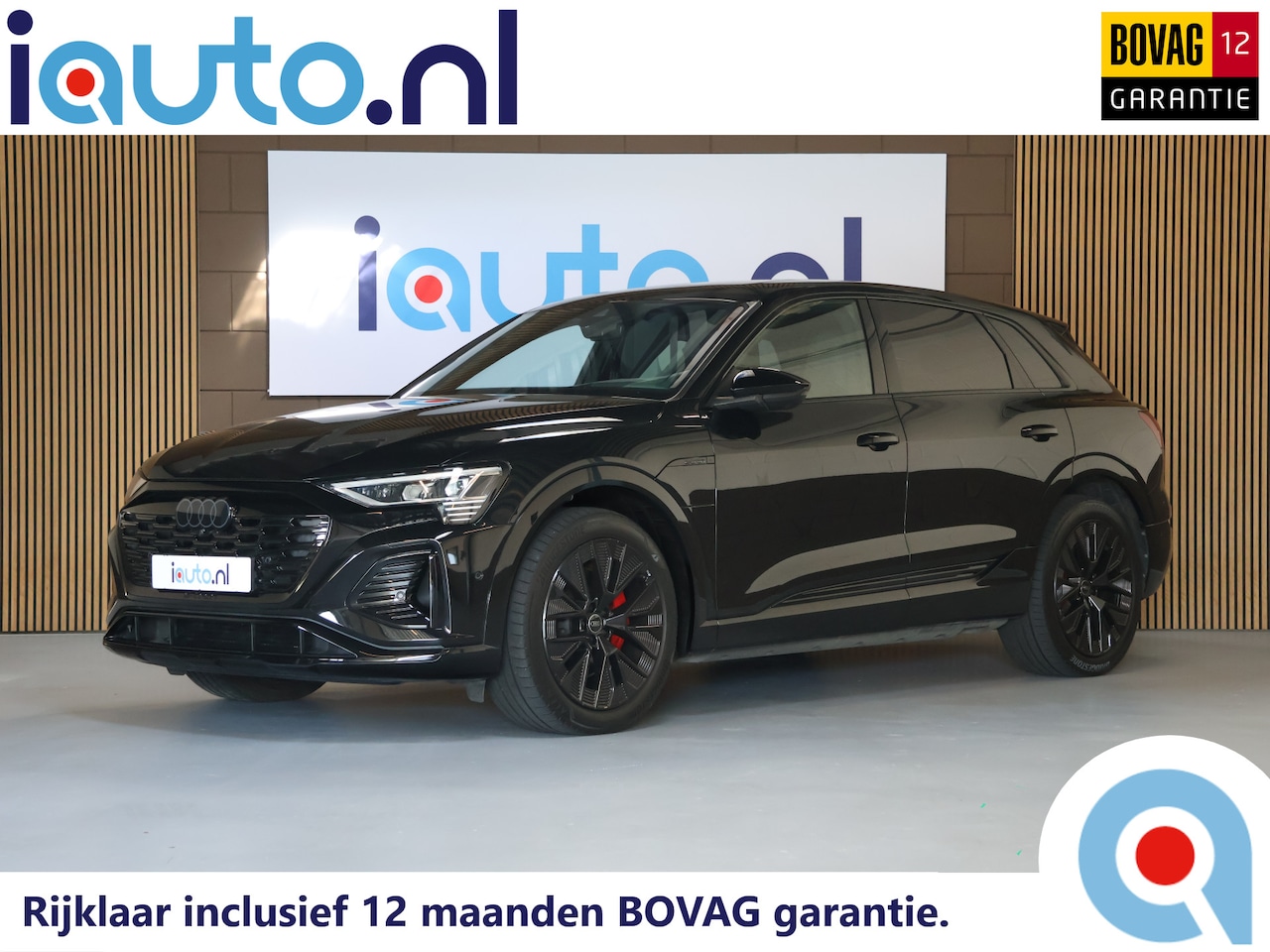Audi Q8 e-tron - 55 quattro S Edition 115 kWh SOH 100% Pano/LED Matrix/Luchtvering/360/B&O/Headup/Rode stik - AutoWereld.nl