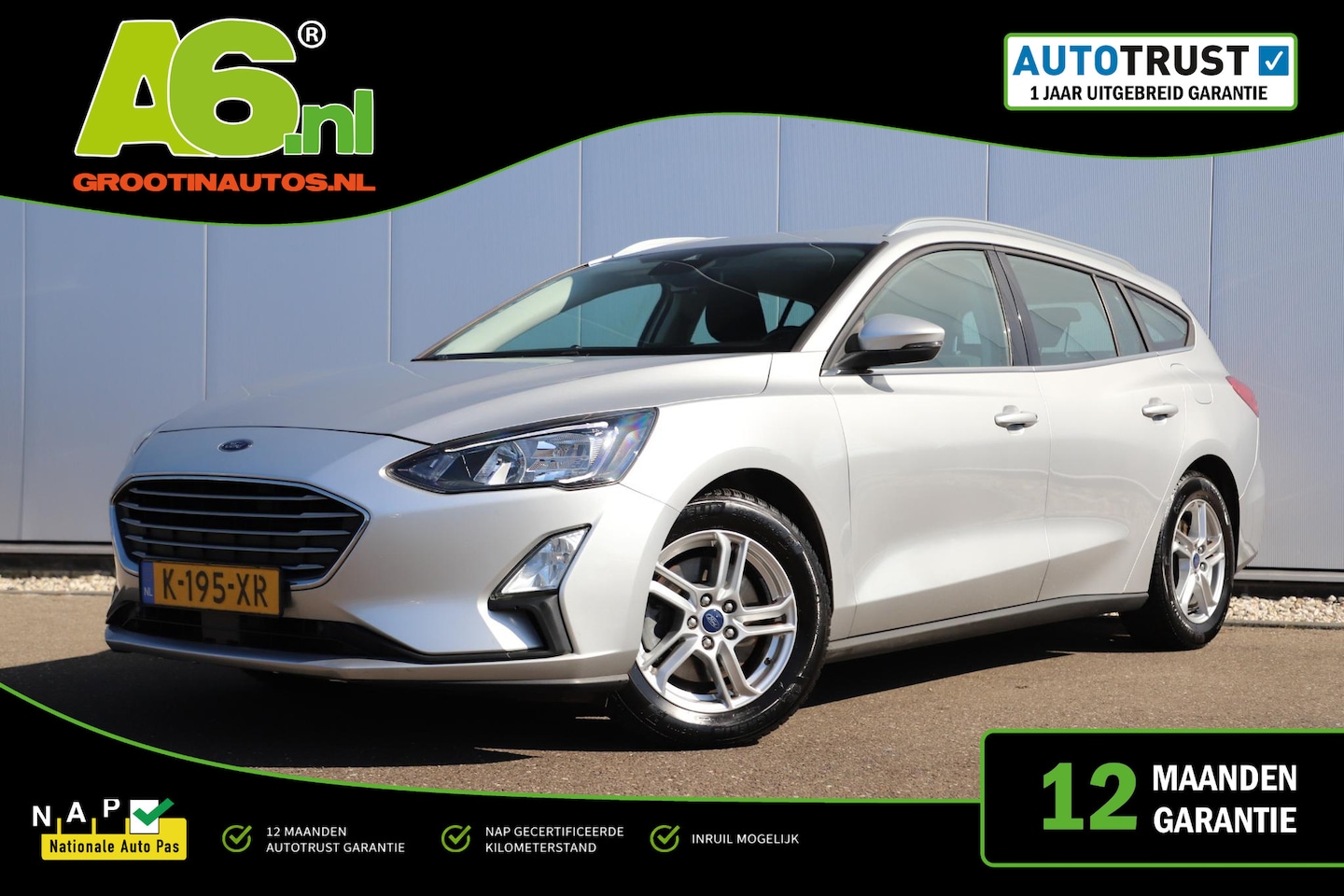 Ford Focus Wagon - 1.0 EcoBoost Trend Edition Business Navigatie Achteruitrijcamera Carplay Android Airco Cru - AutoWereld.nl