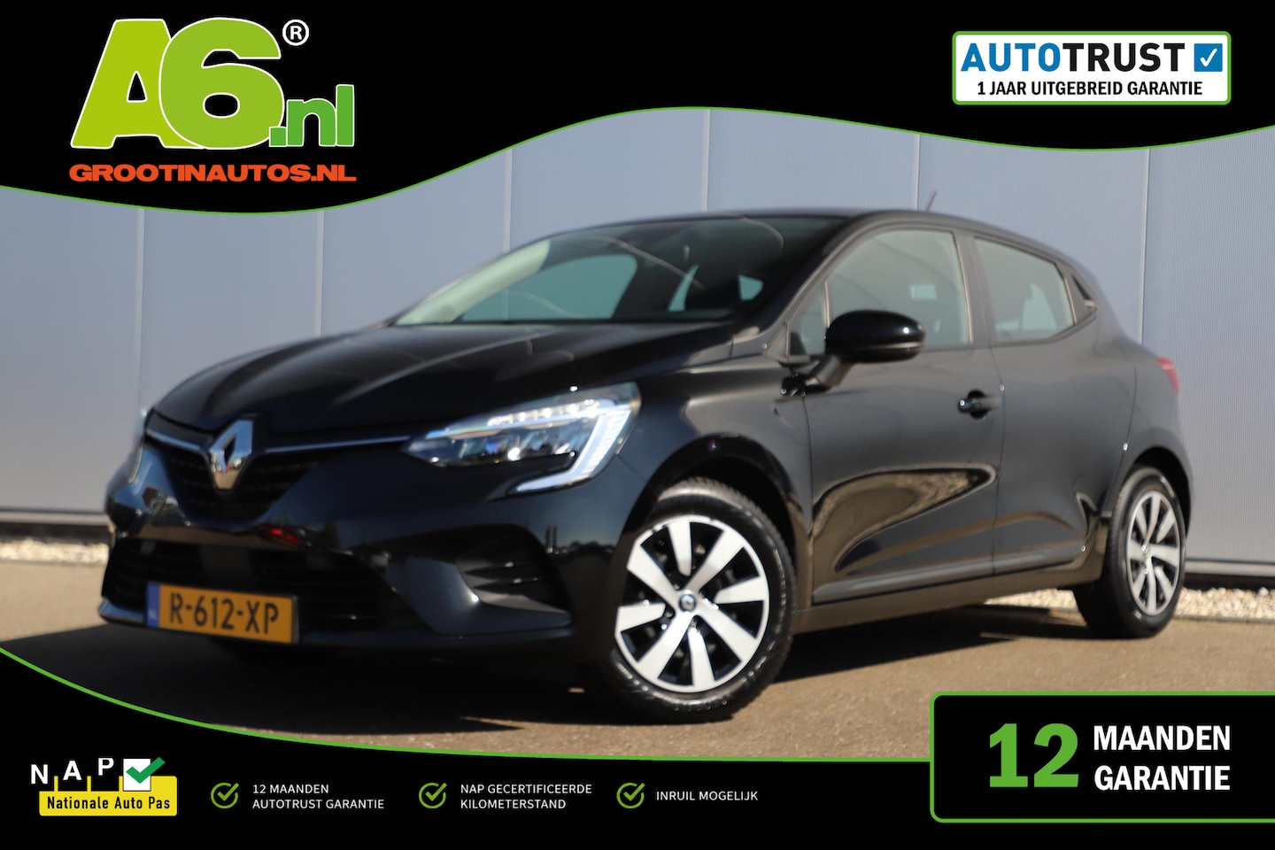 Renault Clio - 1.0 TCe 90 Equilibre Navigatie Carplay Android Airco Cruise Control Parkeersensor Rijstroo - AutoWereld.nl