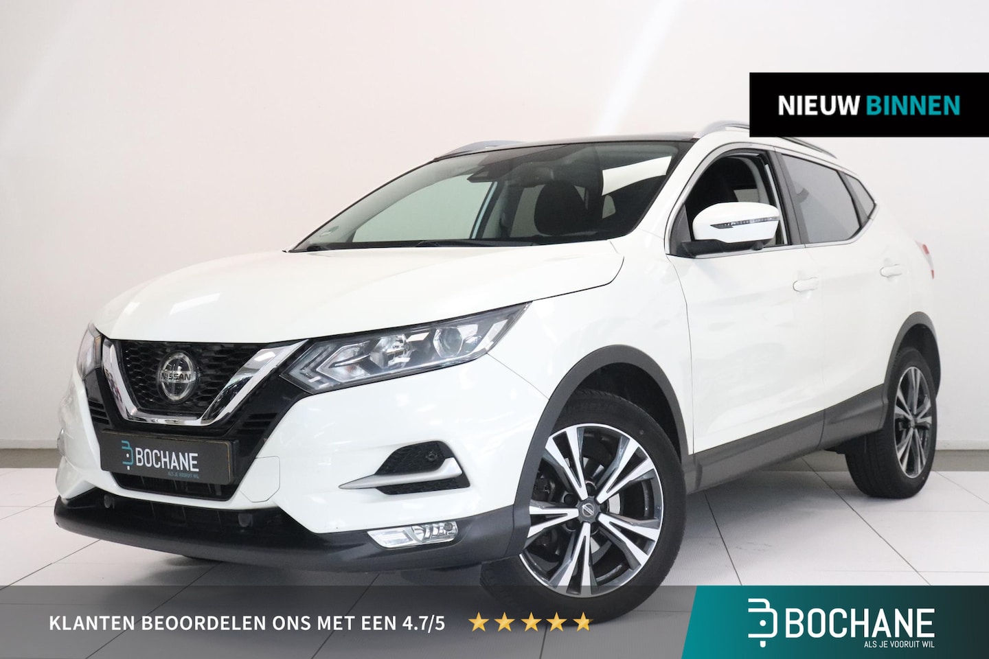 Nissan Qashqai - 1.2 N-Connecta | Panoramadak | 360° Camera | Trekhaak | Navigatie | Climate control | Key- - AutoWereld.nl