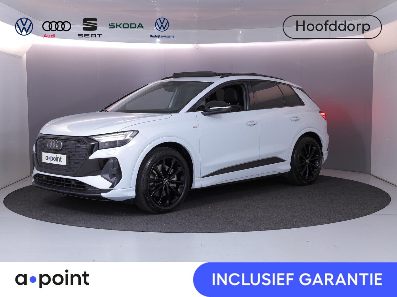 Audi Q4 e-tron - 40 S line 77 kWh 204pk  | Panoramadak | Lederen bekleding | Lichtmetalen velgen | Matrix L - AutoWereld.nl