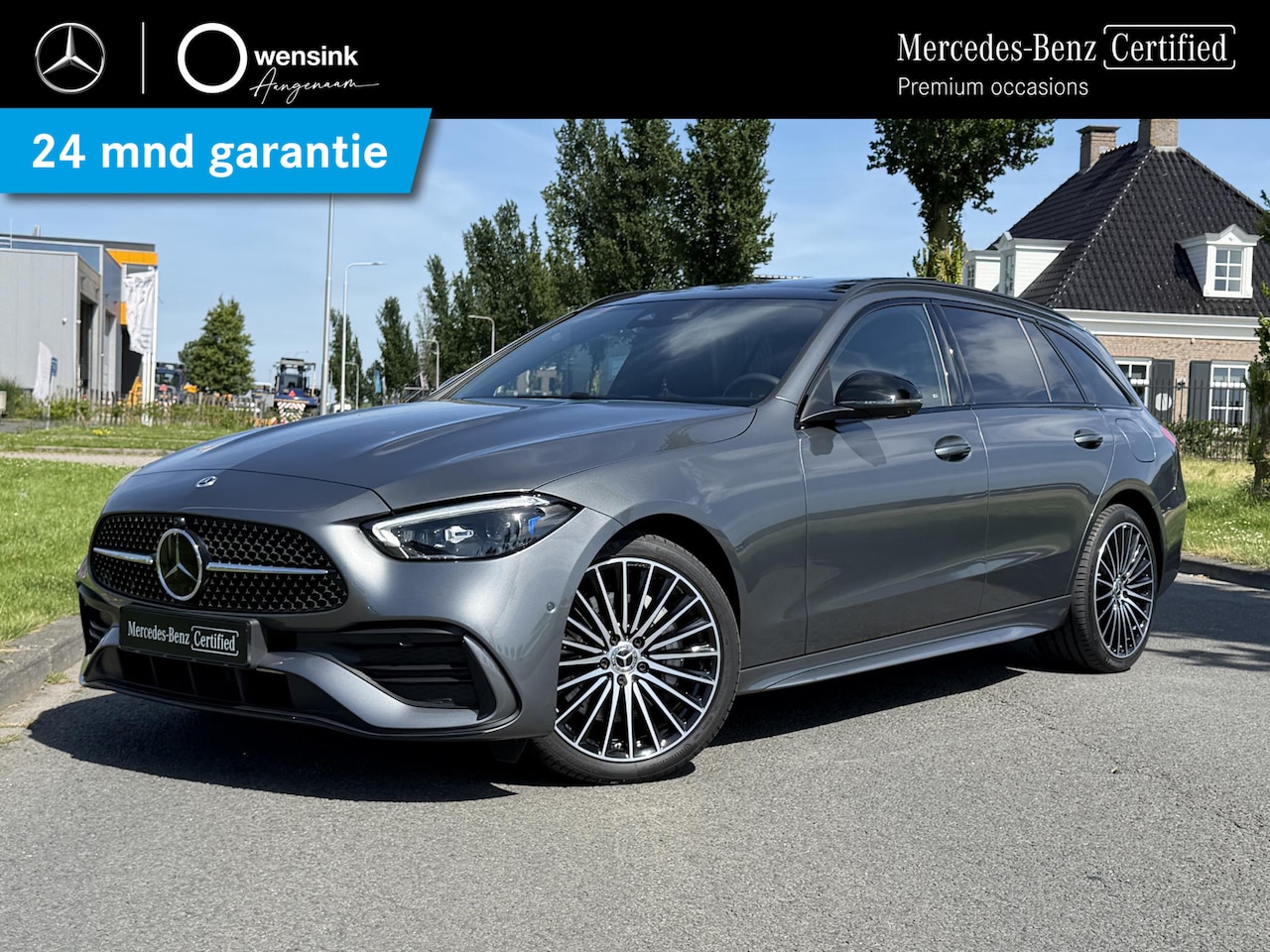 Mercedes-Benz C-klasse Estate - 300e Business Solution AMG | Panoramaschuifdak | Burmester | Rijassistentiepakket | DIGITA - AutoWereld.nl
