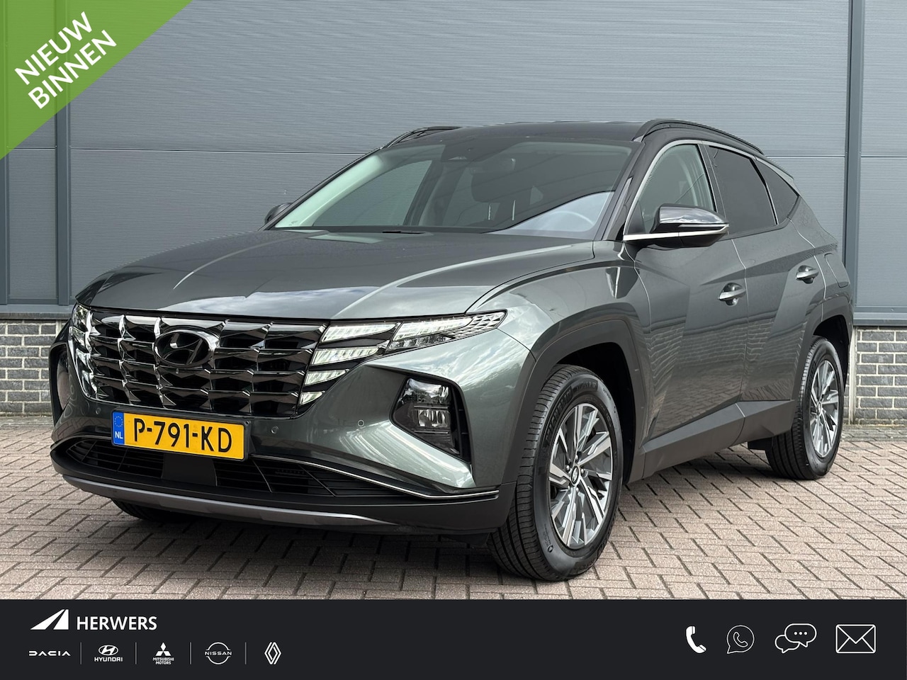 Hyundai Tucson - 1.6 T-GDI HEV Comfort Smart / Afneembare Trekhaak / 1650 kg Trekgewicht / Stoel en Stuurve - AutoWereld.nl