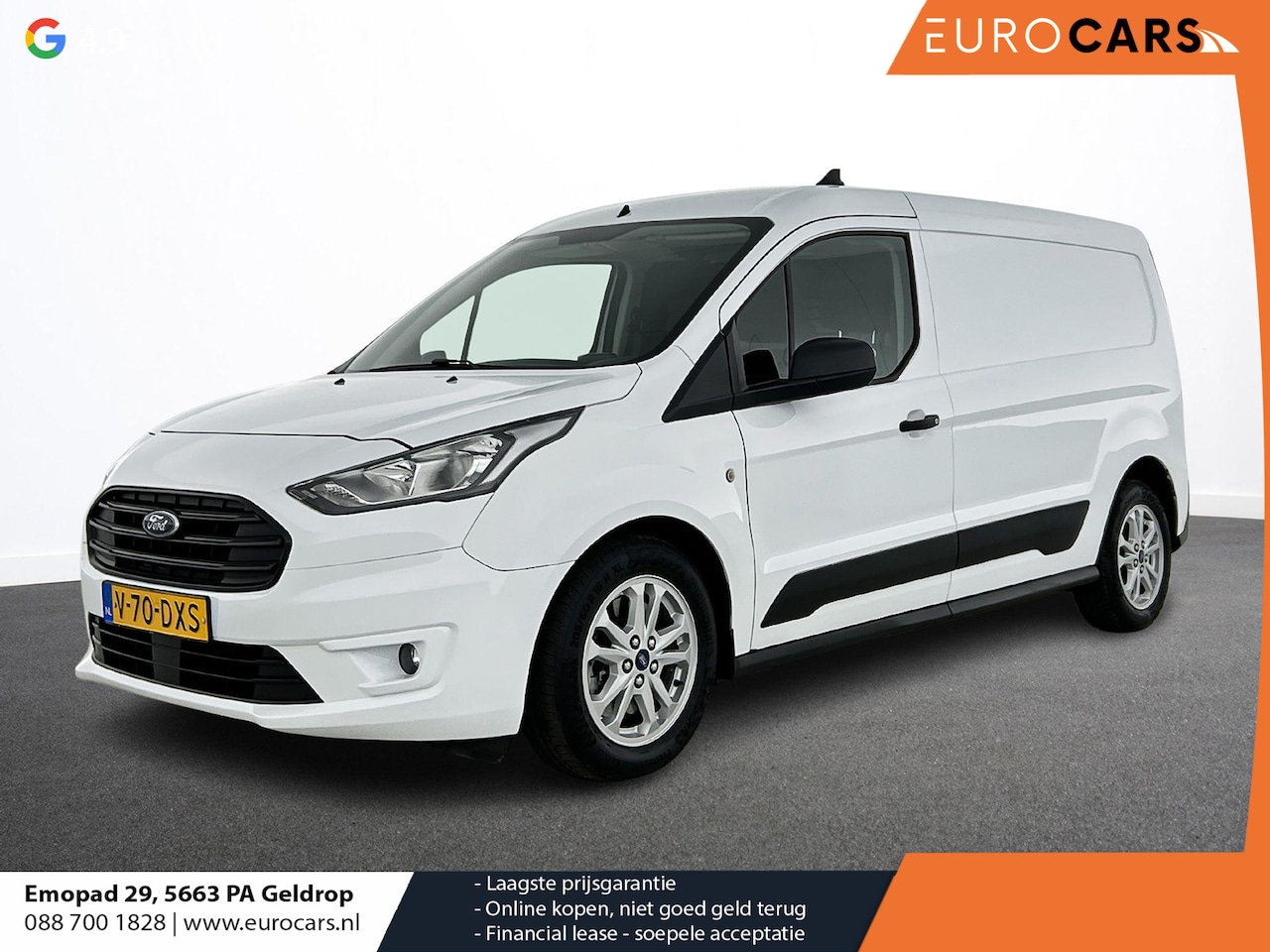 Ford Transit Connect - 1.5 EcoBlue Automaat L2 Trend Navigatie Airco Parkeersensoren Cruise Control 3Zits Camera - AutoWereld.nl