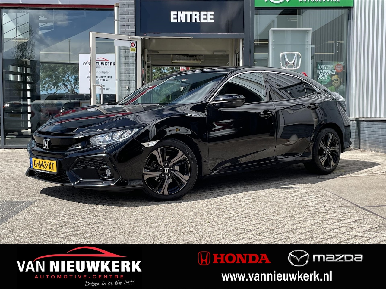 Honda Civic - 1.0 i-VTEC Automaat 5D Elegance | Navi | Camera Carplay & Android - AutoWereld.nl