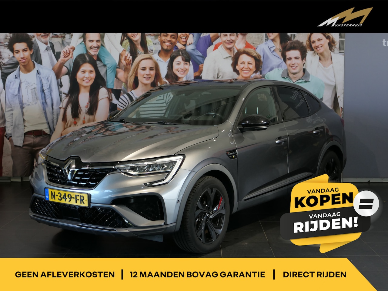 Renault Arkana - 1.6 E-Tech Hybrid 145 R.S. Line - Afneembare trekhaak - Bose Audio - Stoel + stuurverw - AutoWereld.nl