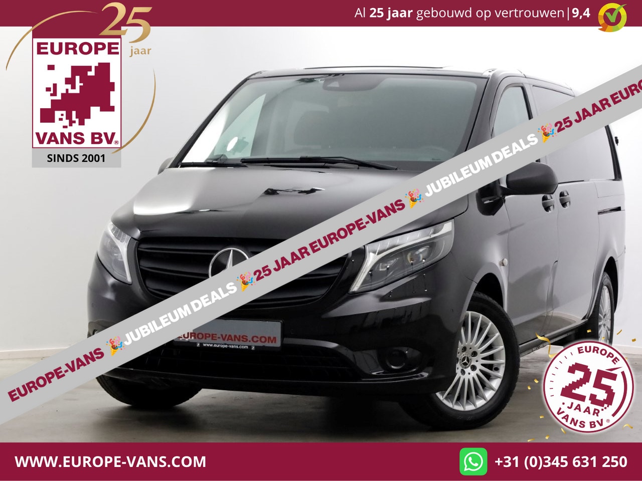 Mercedes-Benz Vito - 119 CDI 190pk RWD 9G Automaat Lang D.C. LED/Airco/2x Schuifdeur 01-2024 - AutoWereld.nl