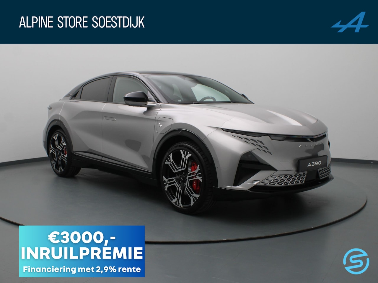 Alpine A390 - GT 89kWh | 21" Snowflake | Argent Mercure - AutoWereld.nl