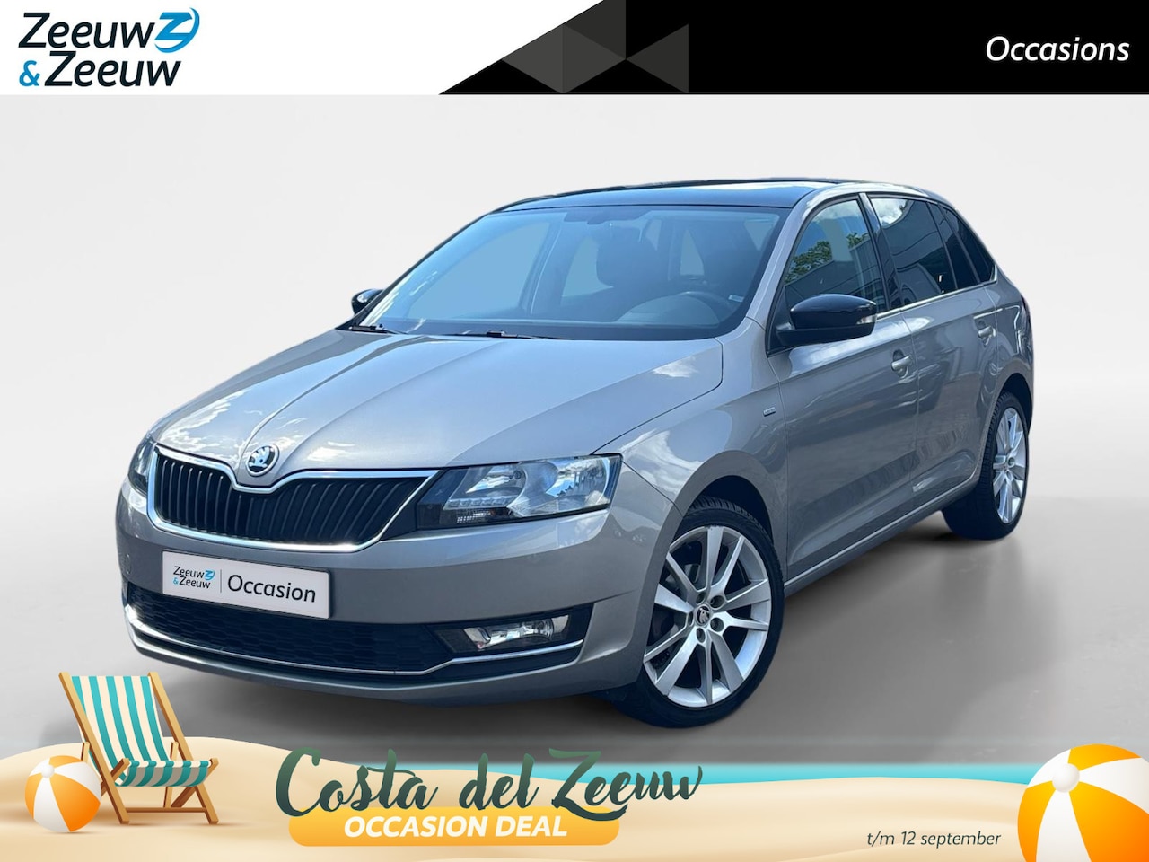 Skoda Rapid Spaceback - 1.0 TSI Greentech Clever | Panoramadak | Climate Control | Cruise Control | Stoelverwarmin - AutoWereld.nl