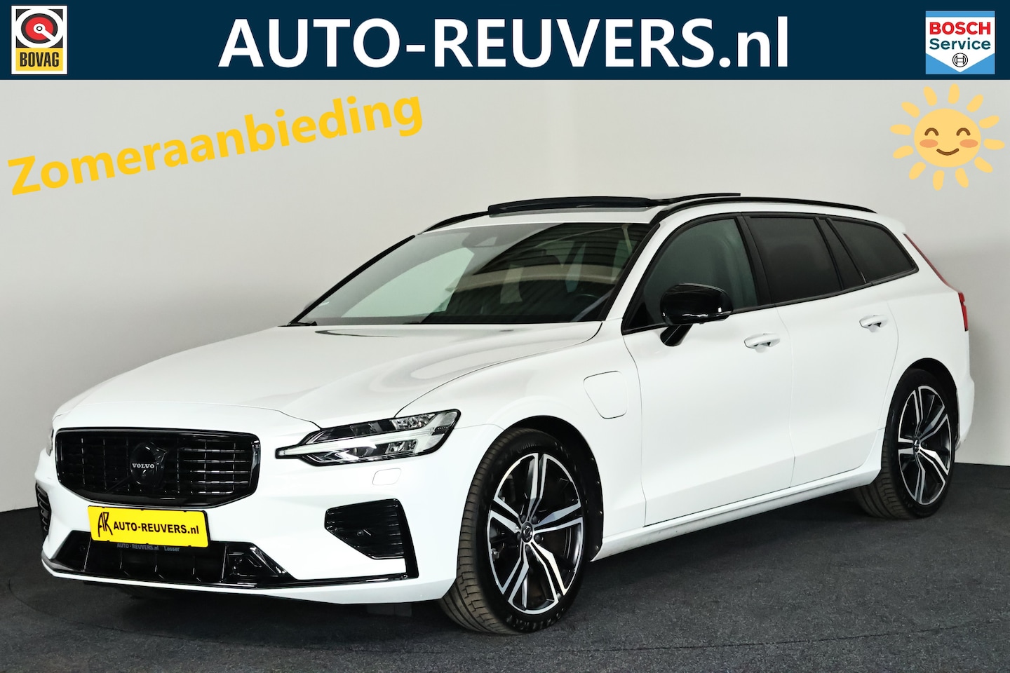 Volvo V60 - 2.0 T8 Recharge AWD R-Design / Panoramadak / Leder / Carplay / HK / Head-up / Navi - AutoWereld.nl