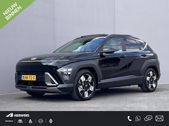 Hyundai Kona - 1.6 GDI HEV Premium Sky / Fabrieksgarantie tot 10-2028 / Schuifdak / Leder / Camera 360° /