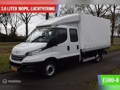 Iveco Daily - 35S18D 3.0 180pk |Open Laadbak met huif | Dubbele Cabine | wb410 DC