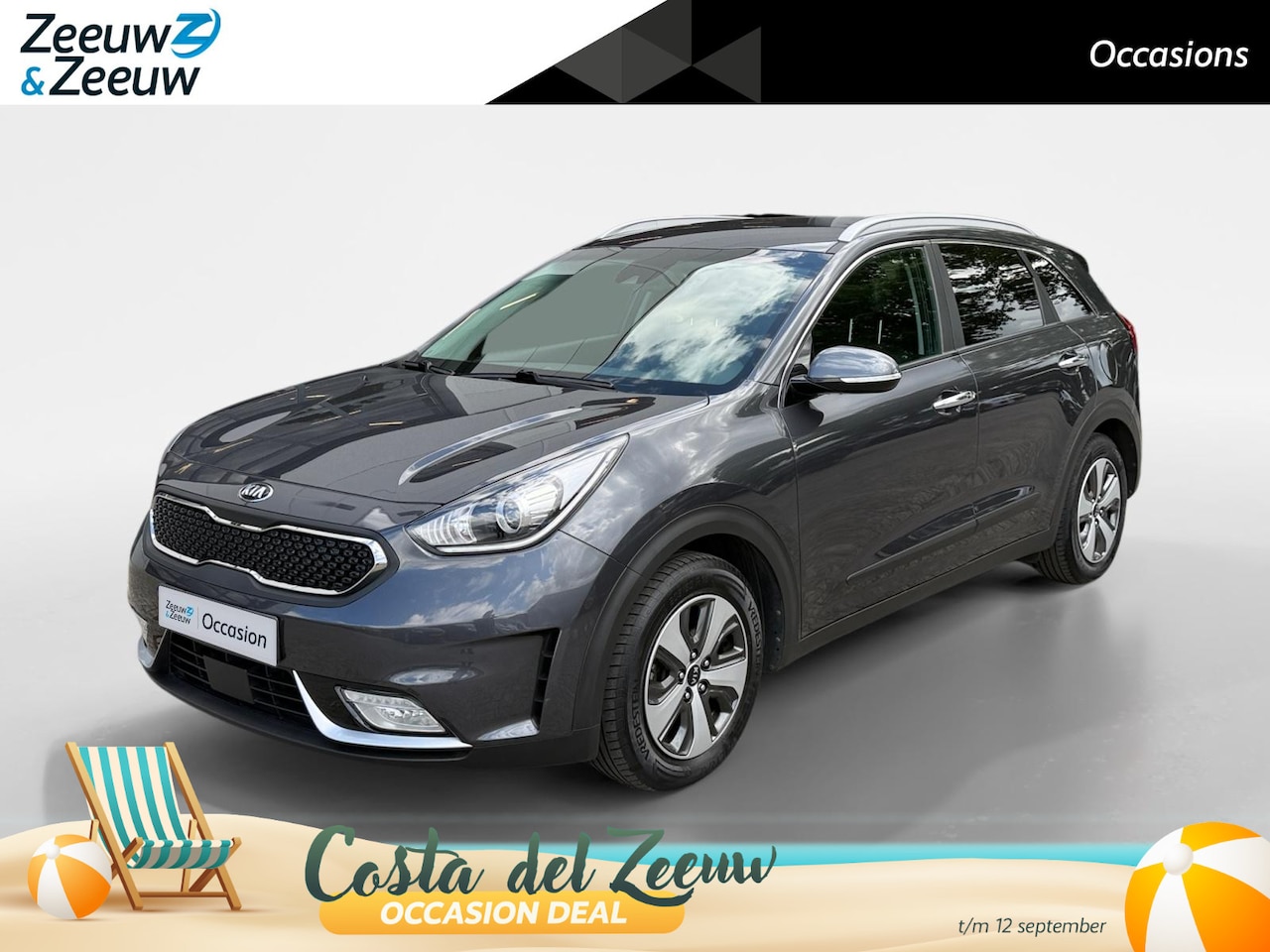 Kia Niro - 1.6 GDi Hybrid BusinessLine | Leder | Trekhaak | Stoel en stuurverwarming | Adaptieve Crui - AutoWereld.nl