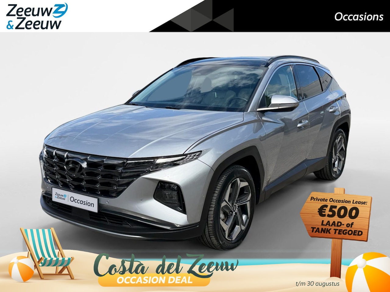 Hyundai Tucson - 1.6 T-GDI PHEV Premium Sky 4WD | Leder | Panoramadak | Adaptice Cruise | Trekhaak | Clima - AutoWereld.nl