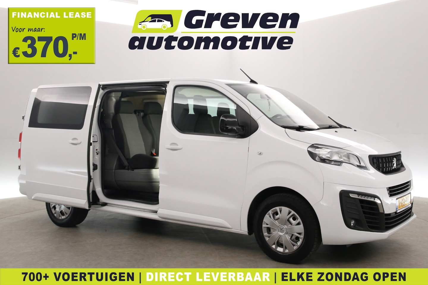 Peugeot Expert - 2.0 BlueHDI L3H1 180PK | DC | 6 Zits | Automaat | Airco | Cruise | Camera | Carplay | Navi - AutoWereld.nl