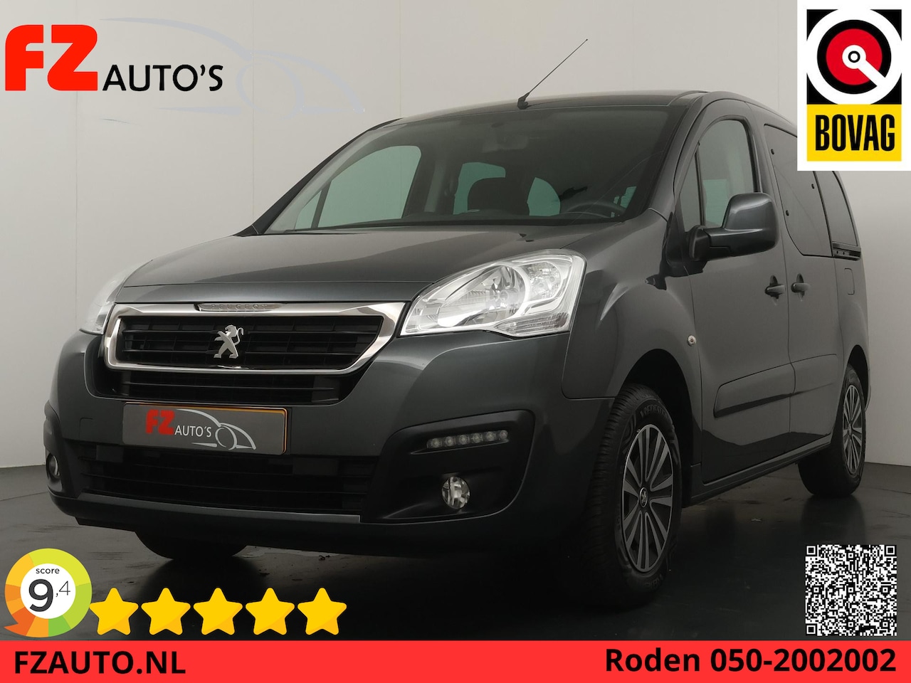 Peugeot Partner Tepee - 1.2 PureTech Active - Airco - Cruise Control - Trekhaak - Radio - AutoWereld.nl