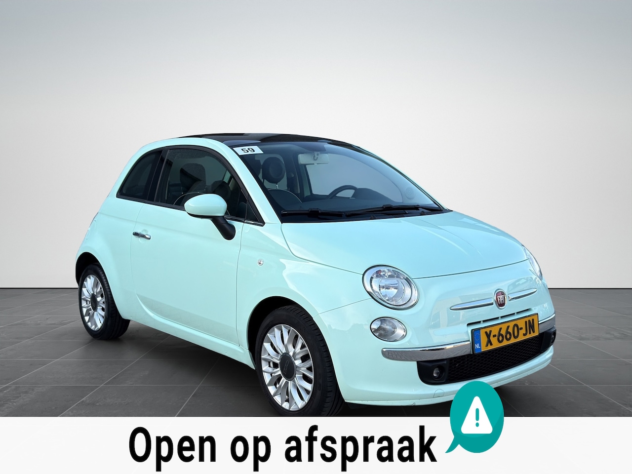 Fiat 500 - 0.9 TwinAir Lounge Airco|Panorama|DigitaalDash|BT - AutoWereld.nl