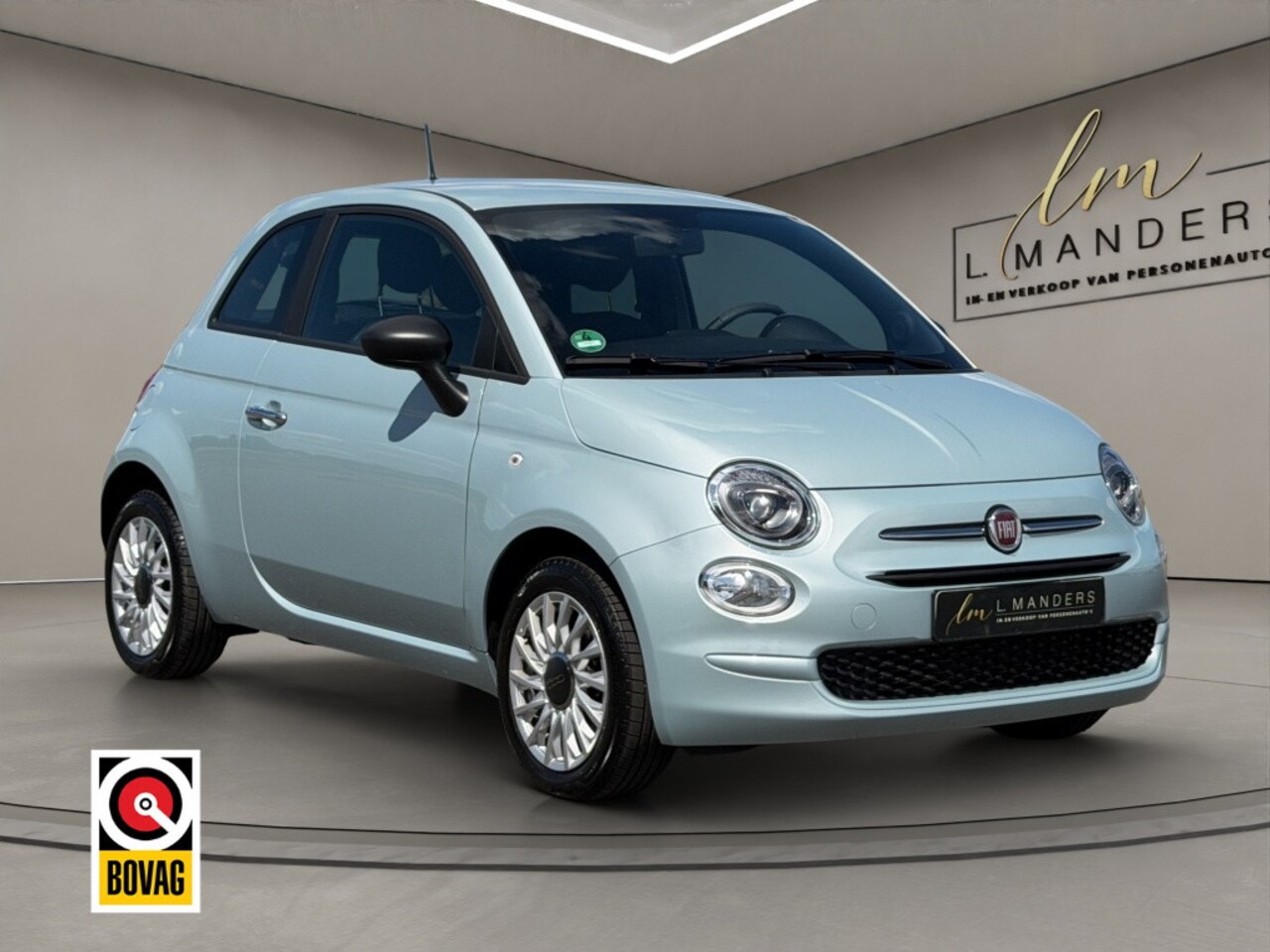 Fiat 500 - 1.0 Hybrid Dolcevita 2023 BLAUW | Apple CarPlay | Display | Airco - AutoWereld.nl