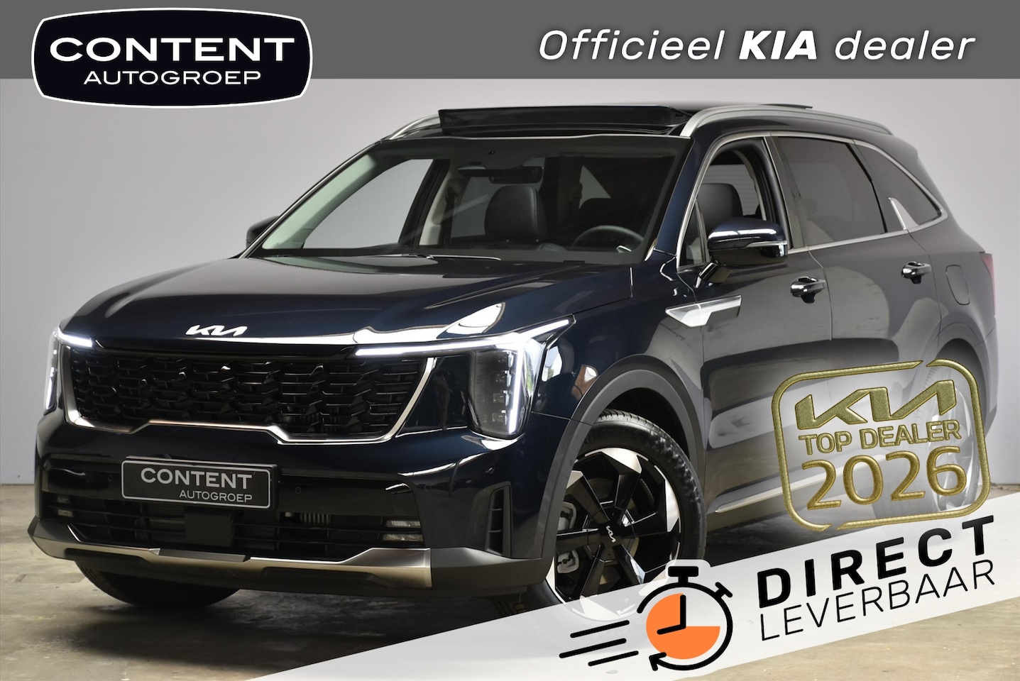 Kia Sorento - 1.6 T-GDi 253pk PHEV AWD 7 PERS. DynamicPlusLine NIEUW DIRECT LEVERBAAR - AutoWereld.nl