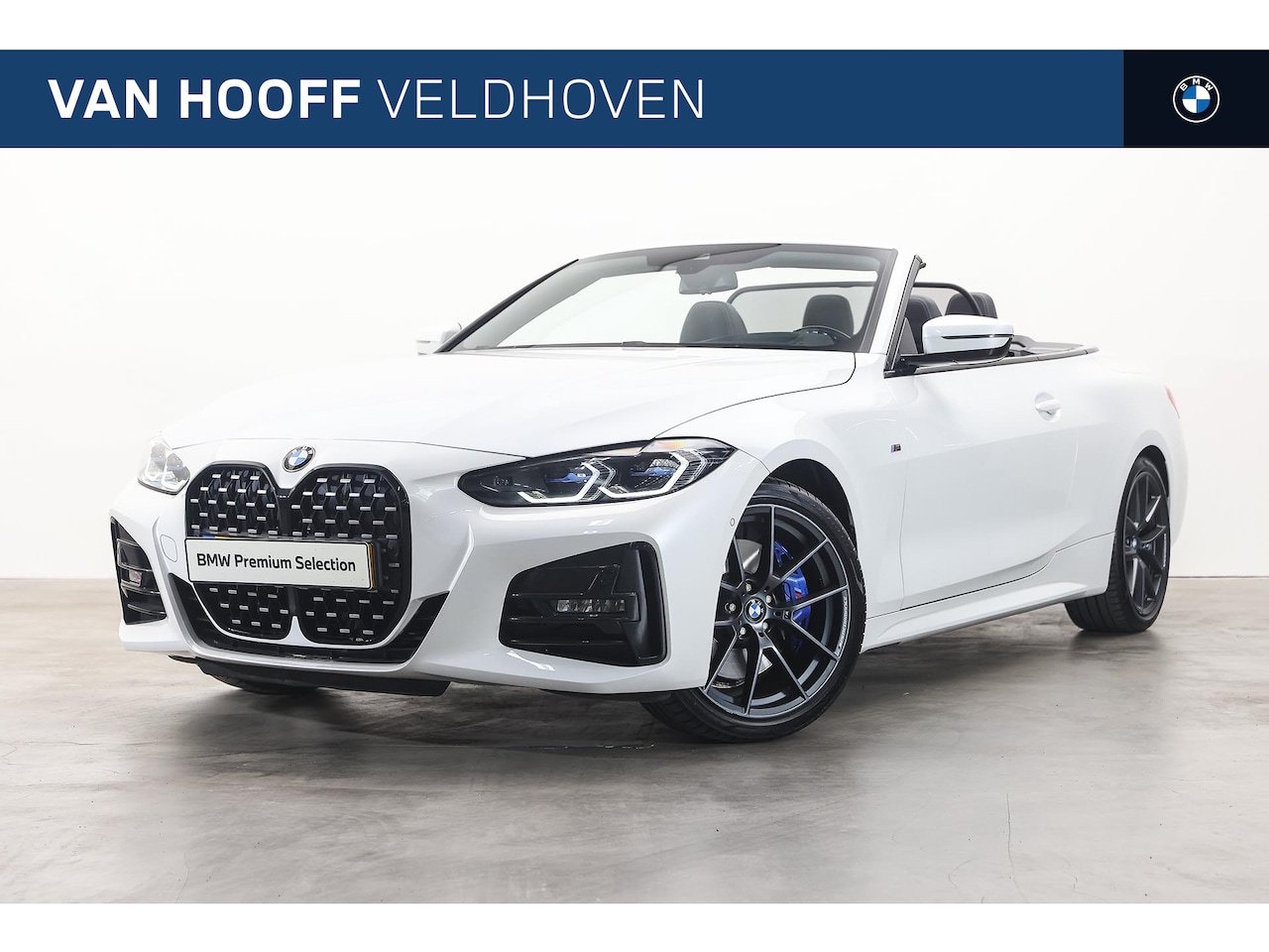 BMW 4-serie Cabrio - 420i High Executive M Sport Automaat / Laserlight / Achteruitrijcamera / Air Collar / Head - AutoWereld.nl