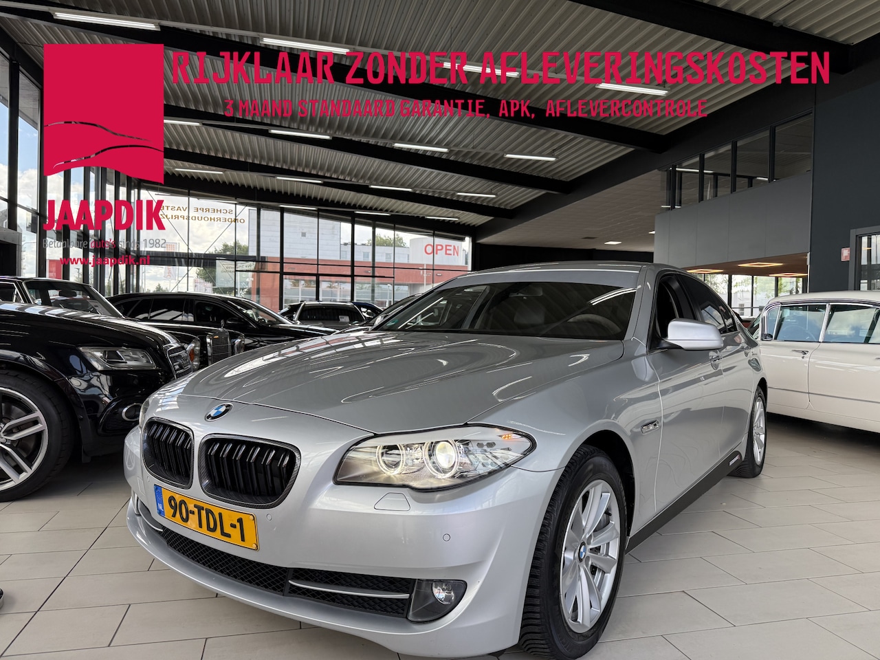 BMW 5-serie - BWJ 2012 523i 204 PK High Executive AUTOMAAT | TREKHAAK | FULL LED | LEDER | STOELVERW. | - AutoWereld.nl