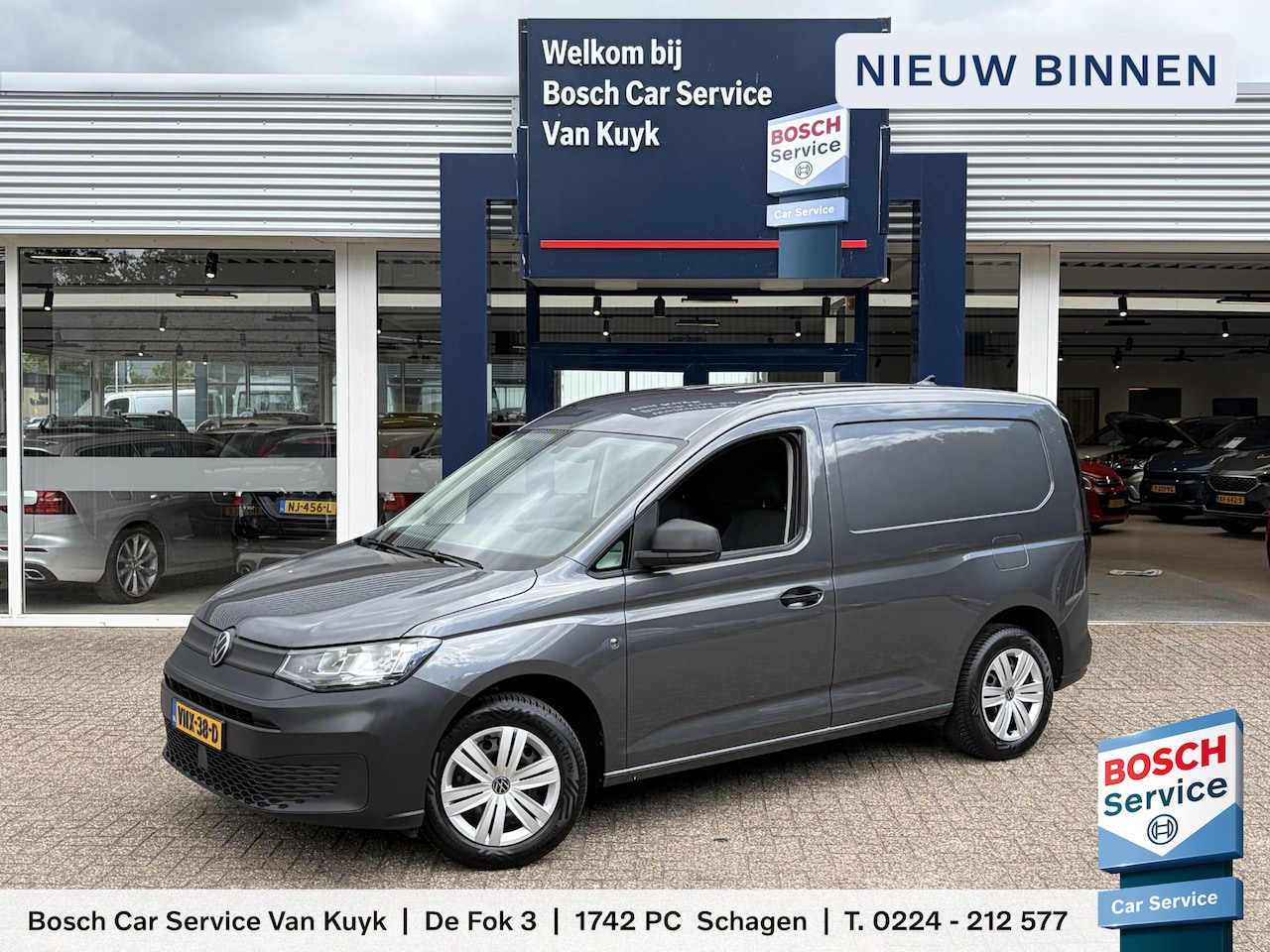 Volkswagen Caddy Cargo - 2.0 TDI Comfort / NL-Auto / Zijschuifdeur-Rechts / Zijwandbekleding / Volledig-Tussenschot - AutoWereld.nl