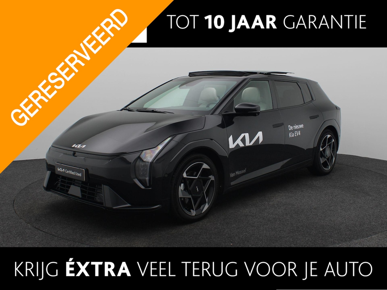 Kia EV4 - GT-PlusLine 81.4 kWh Leder | Head-Up | Dodehoekcamera | Open Dak | Elektr. Stoel met Geheu - AutoWereld.nl