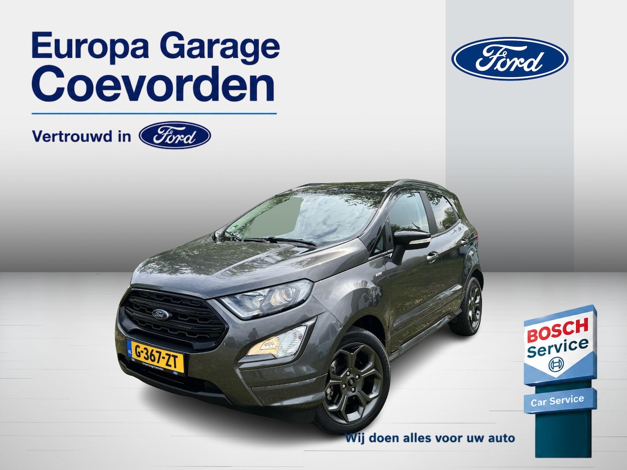 Ford EcoSport - 1.0 EB 125PK ST-Line automaat | B&O | KEYLESS | WINTERPACK | DEALER OND. | 2-TONE | - AutoWereld.nl