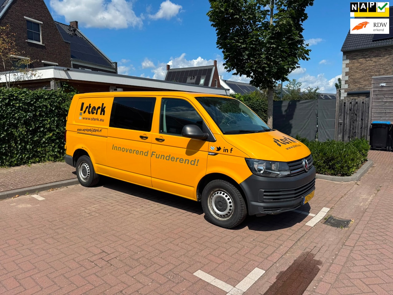 Volkswagen Transporter - 2.0 TDI 140PK Automaat L2H1 DC Comfortline Dubbele Cabine Airco Cruise Elk.Ramen - AutoWereld.nl