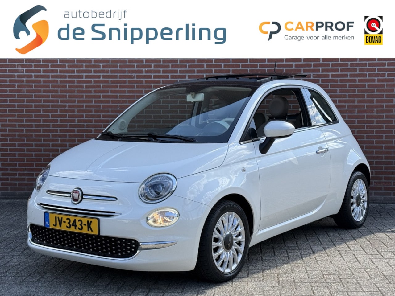 Fiat 500 - 0.9 TwinAir T Lounge AUTOMAAT NAVI SCHUIF/KANTEL DAK LEDER BLUETOOTH - AutoWereld.nl