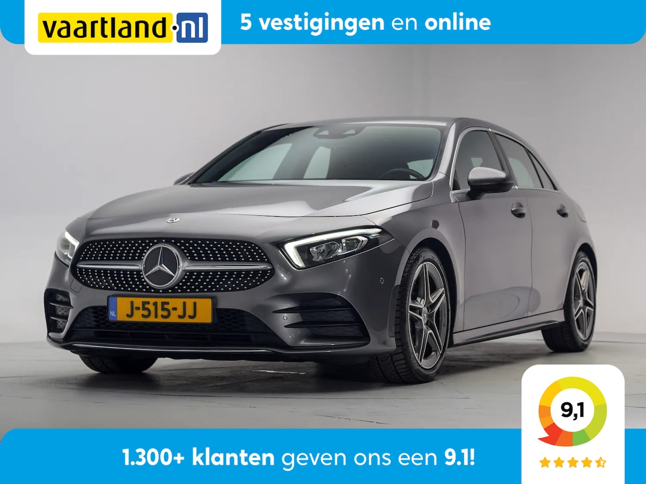 Mercedes-Benz A-klasse - 180 Business Solution AMG Aut. [ Sfeerverlichting Stoelverwarming Navi Camera ] - AutoWereld.nl