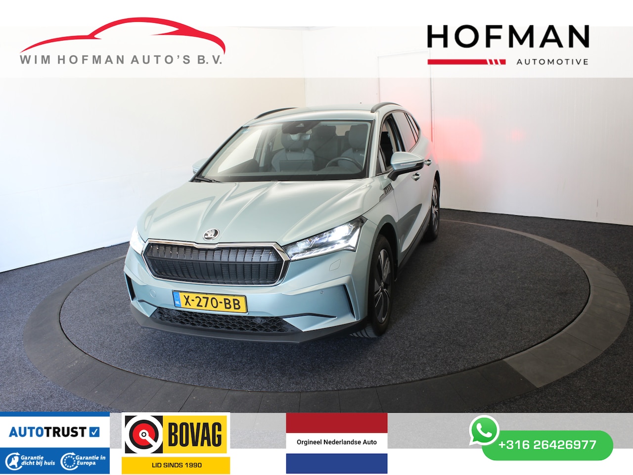 Skoda Enyaq iV - 60 Business Edition Plus El aKlep Dodeh detec Camera Warmtepomp leder - AutoWereld.nl