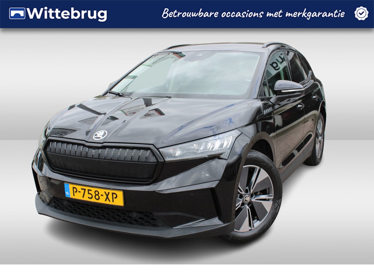 Skoda Enyaq iV - 60 / Navigatie / LED / Parkeersensoren / LM 19 inch / Leder-/stof bekleding / APP - AutoWereld.nl