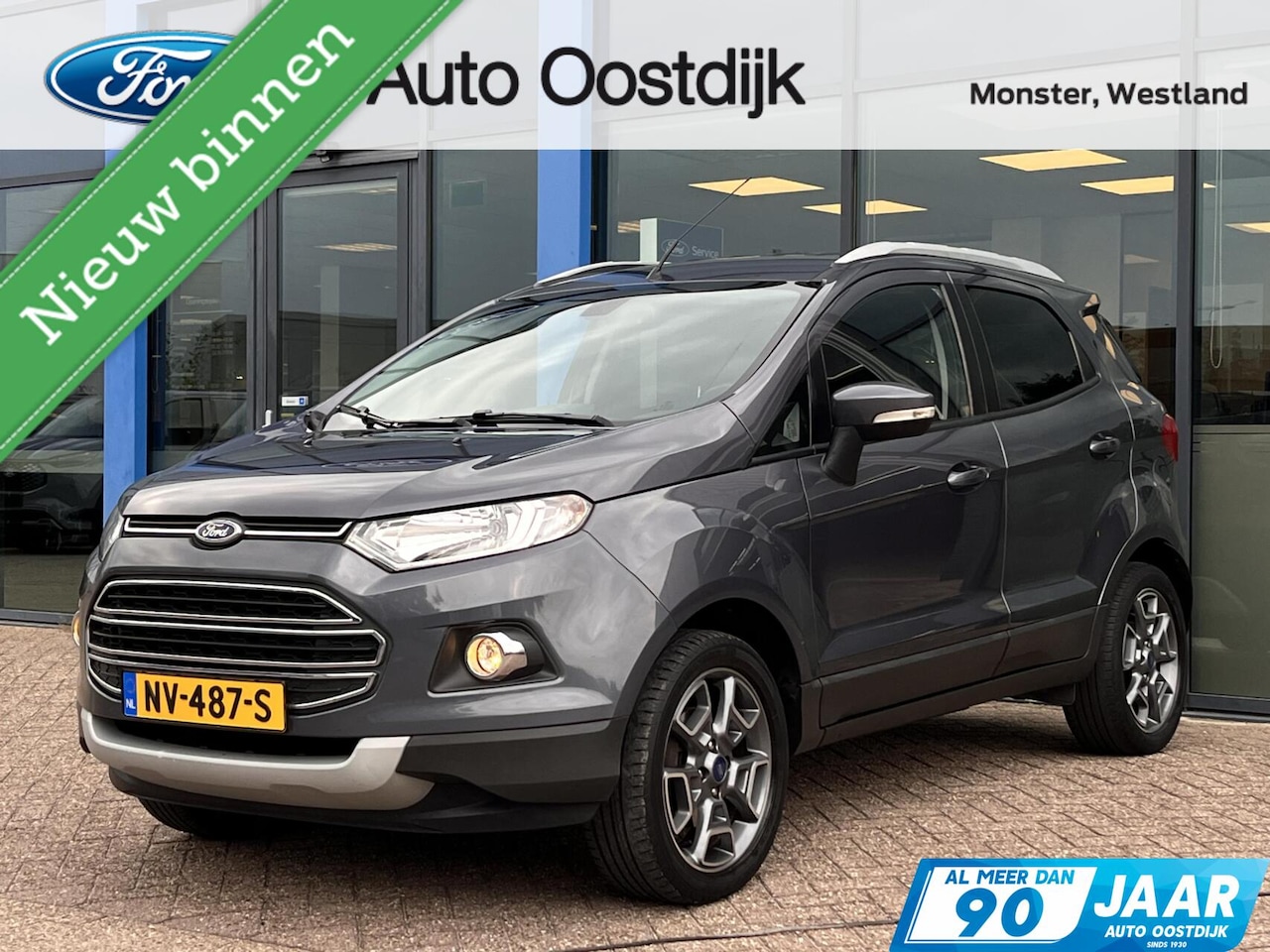 Ford EcoSport - 1.0 EcoBoost Titanium 125PK !!Nieuwe Distributieriem!! Stoelverwarming Navi Parkeersensore - AutoWereld.nl
