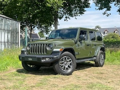 Jeep Wrangler Unlimited - 4xe 380 80th Anniversary |SARGE GREEN|TREKHAAK|CAMERA V+A|STUUR+STOELVERW.|LEASE EURO 691