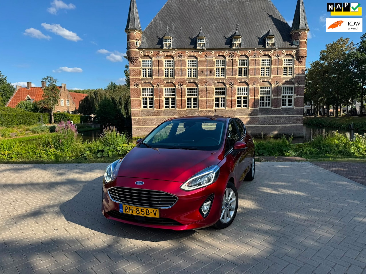Ford Fiesta - 1.0 EcoBoost Titanium|VOL|CLIMA|AUTOMAAT|CARPLAY|CAMERA|LAGE-KM|INRUIL & LEASE MOGELIJK - AutoWereld.nl