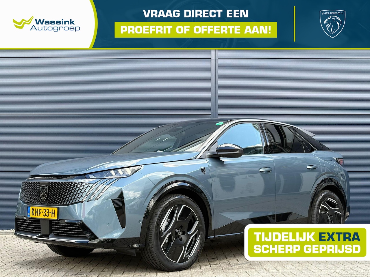 Peugeot e-3008 - GT Long Range 230 97 kWh VOORRAAD VOORDEEL | 701km WLTP | Focal Premium Audio | Trekhaak | - AutoWereld.nl